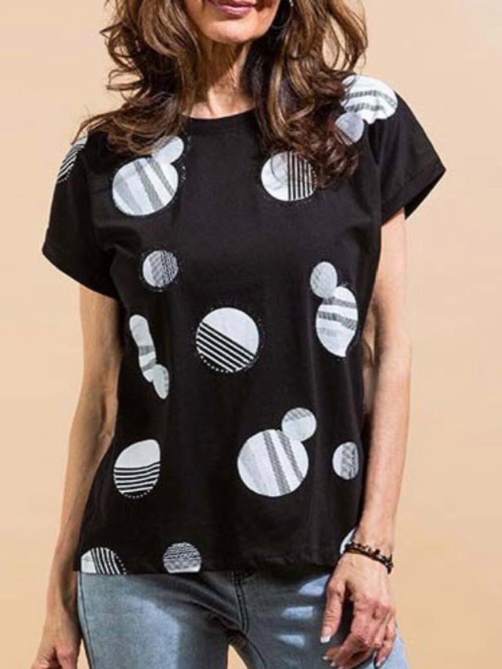 NESS women's short-sleeved sweater small LIKE NEW